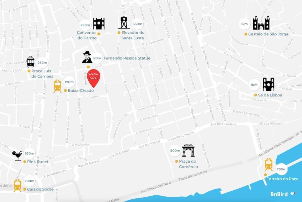 Apartament Trendy Chiado Flat Lizbona Zewnętrze zdjęcie